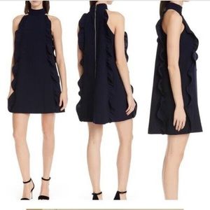 Ted Baker -Blue Torriya Ruffle Cocktail Dress size 3